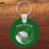 Sealyham Terrier Weltfrieden Schlüsselanhänger (Vorderseite)