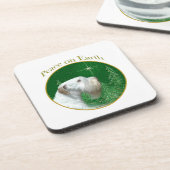 Sealyham Terrier Weltfrieden Untersetzer (Linke Seite)