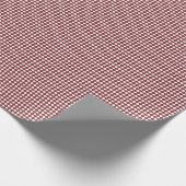 SEAM MATCHES: Red White Checked Wrapping Paper Geschenkpapier (Ecke)