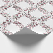 SEAM MATCHES: Valentine Red Heart Wrapping Paper Geschenkpapier (Ecke)