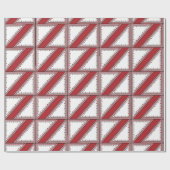 SEAM MATCHES: Valentine Red Heart Wrapping Paper Geschenkpapier (Flach)