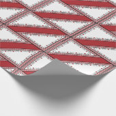SEAM MATCHES: Valentine Red Heart Wrapping Paper Geschenkpapier (Ecke)