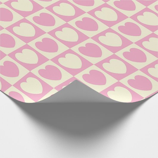SEAM MATCHES: Wrapping Paper zum Valentinherz-Karo Geschenkpapier (Ecke)