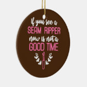 Seam Ripper Funny Quilting Quilting Lover Keramik Ornament (Rechts)