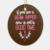 Seam Ripper Funny Quilting Quilting Lover Keramik Ornament (Links)