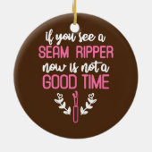 Seam Ripper Funny Quilting Quilting Lover Keramik Ornament (Hinten)