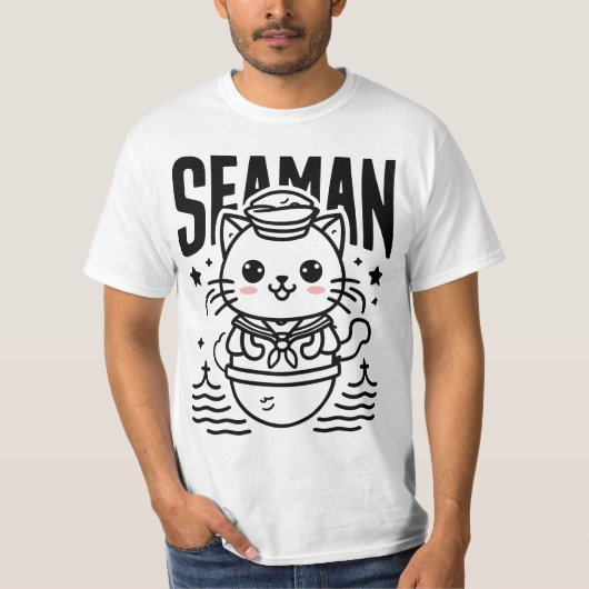 Seaman Cat Lover T-Shirt (Vorderseite)