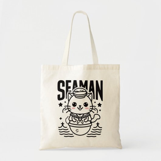 Seaman Cat Lover Tragetasche (Vorne)