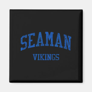 Seaman High School Hs Topeka Ks Vintage Srts Magnet