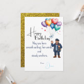 Seaman's Birthday Karte (Vorderseite/Rückseite Beispiel)