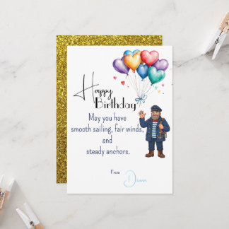 Seaman's Birthday Karte