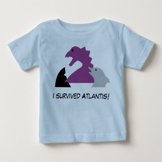 Seameeples - I survived Atlantis Baby T-shirt (Vorderseite)