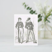 Seamen 1800s postkarte (Stehend Vorderseite)