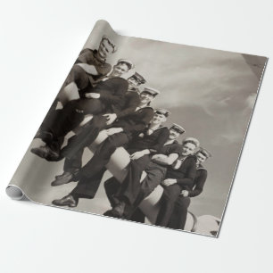 SEAMEN AUF EINER NAVAL GUN STABILEN SEAMAN DAVID R GESCHENKPAPIER