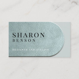 SeaMist Aqua Leather Textur Beruflich Visitenkarte