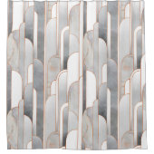 Seamless abstract art deco pattern with texture an duschvorhang (Vorderseite)