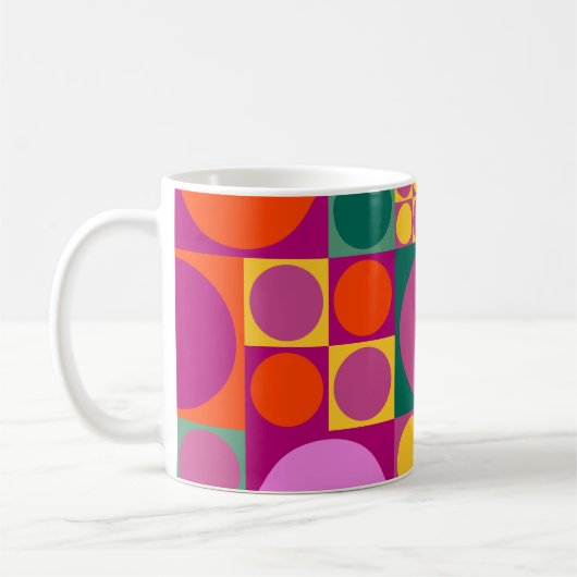 Seamless abstract geometric background pattern, r kaffeetasse (Links)