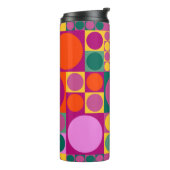 Seamless abstract geometric background pattern, r thermosbecher (Nach links gedreht)