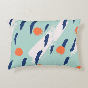 Seamless abstract hand drawn brushstroke shapes pa dekokissen