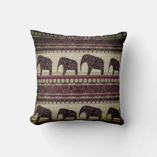 Seamless african ethno design ornamental elephant  kissen