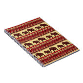 Seamless african ethno design ornamental elephant notizblock (Rechte Seite)