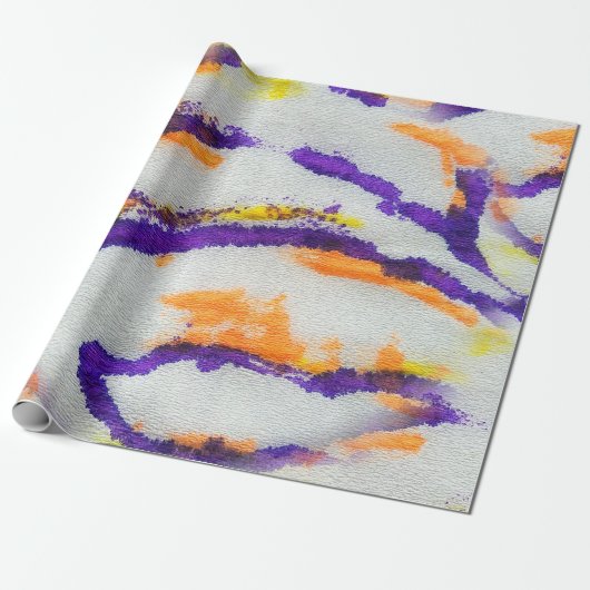 Seamless animal zebra. Dirty art pattern. Abstract Geschenkpapier (Ungerollt)
