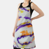 Seamless animal zebra. Dirty art pattern. Abstract Schürze (InSitu)