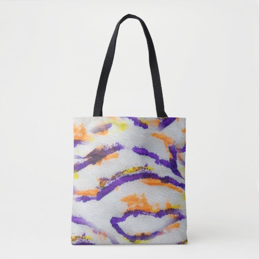 Seamless animal zebra. Dirty art pattern. Abstract Tasche (Vorderseite)