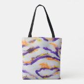 Seamless animal zebra. Dirty art pattern. Abstract Tasche (Rückseite)