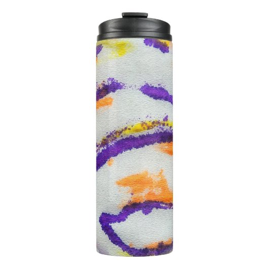 Seamless animal zebra. Dirty art pattern. Abstract Thermosbecher (Vorderseite)