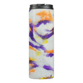 Seamless animal zebra. Dirty art pattern. Abstract Thermosbecher (Rückseite)