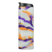 Seamless animal zebra. Dirty art pattern. Abstract Thermosbecher (Nach rechts gedreht)