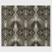 Seamless antique art deco pattern ornament. Geomet Geschenkpapier (Flach)