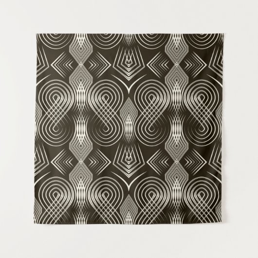 Seamless antique art deco pattern ornament. Geomet Wandteppich (Vorderseite)