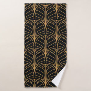 Seamless Art Deco Pattern. Vintage minimalistic ba Badehandtuch