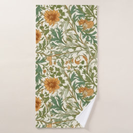 Seamless Arts and Crafts style repeating pattern Badhandtuch Set