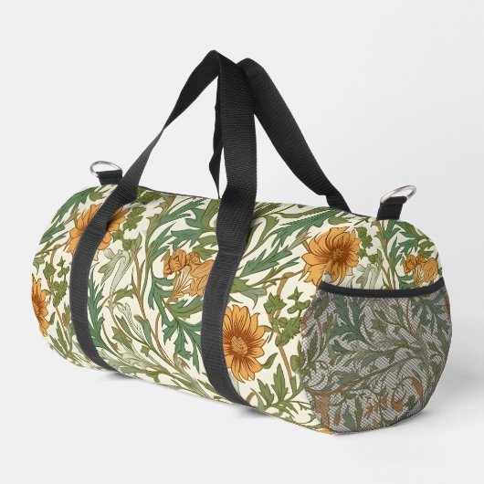 Seamless Arts and Crafts style repeating pattern Duffle Bag (Rechte Ecke)