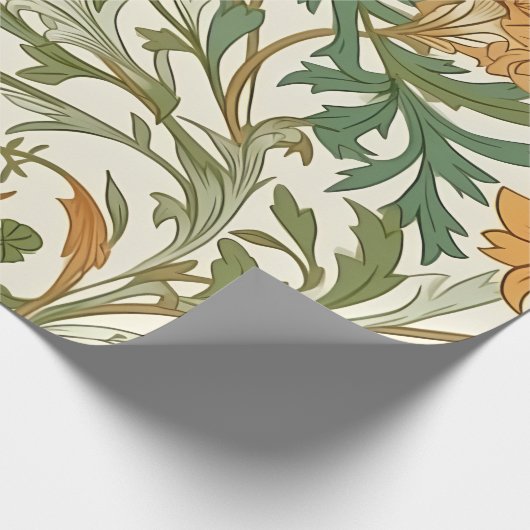 Seamless Arts and Crafts style repeating pattern Geschenkpapier (Ecke)