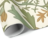 Seamless Arts and Crafts style repeating pattern Geschenkpapier (Rolleneckpunkt)