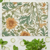 Seamless Arts and Crafts style repeating pattern Geschirrtuch (Gefaltet)