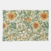 Seamless Arts and Crafts style repeating pattern Geschirrtuch (Horizontal)