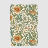 Seamless Arts and Crafts style repeating pattern Golfhandtuch (Vorderseite)