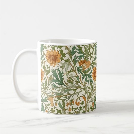 Seamless Arts and Crafts style repeating pattern Kaffeetasse (Links)