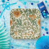 Seamless Arts and Crafts style repeating pattern Pappteller (Party)