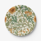 Seamless Arts and Crafts style repeating pattern Pappteller (Vorderseite)