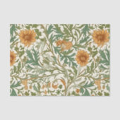 Seamless Arts and Crafts style repeating pattern Seidenpapier (Vorderseite)