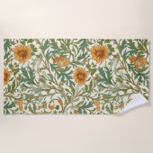 Seamless Arts and Crafts style repeating pattern Strandtuch (Vorderseite)