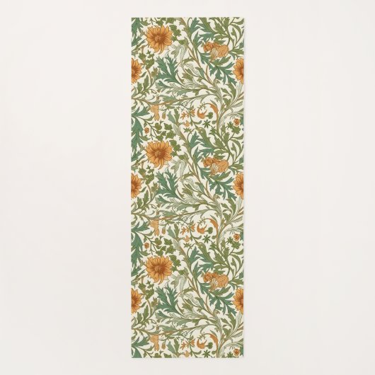 Seamless Arts and Crafts style repeating pattern Yogamatte (Rückseite)