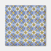 Seamless Azulejo Art Tile Magnet (Vorne)