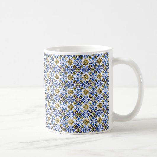 Seamless Azulejo Panel Tiles Kaffeetasse (Rechts)